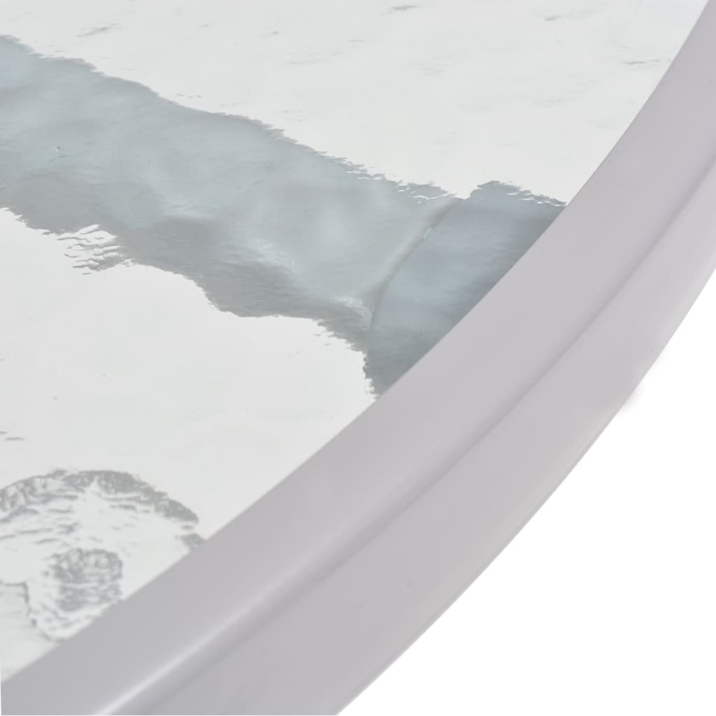 Set da Pranzo da Giardino 6 pz in Acciaio e Textilene Grigio 43785