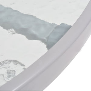 Set da Pranzo da Giardino 6 pz in Acciaio e Textilene Grigio 43785