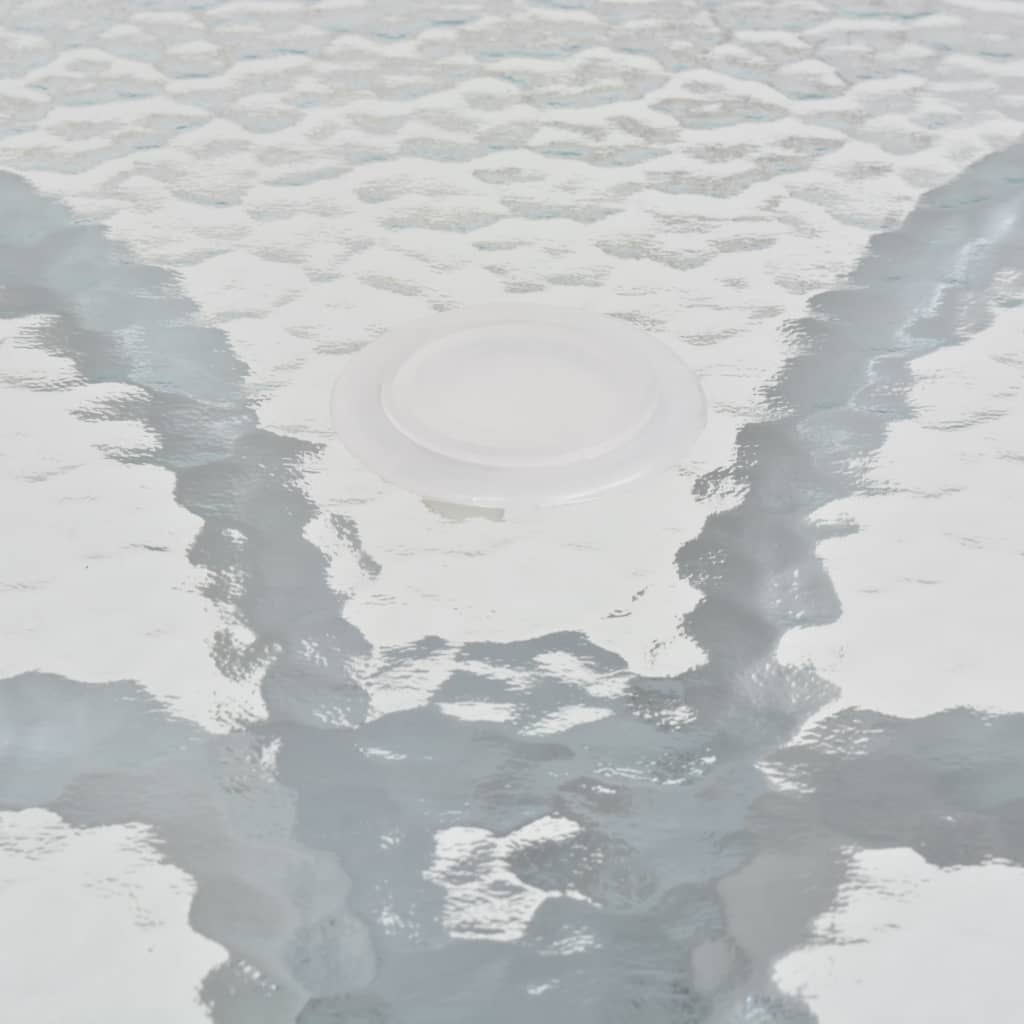 Set da Pranzo da Giardino 6 pz in Acciaio e Textilene Grigio 43785