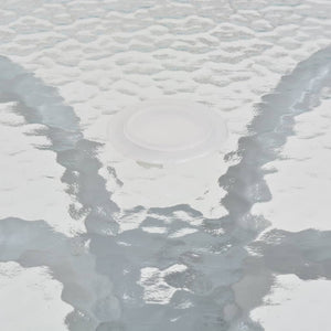 Set da Pranzo da Giardino 6 pz in Acciaio e Textilene Grigio 43785