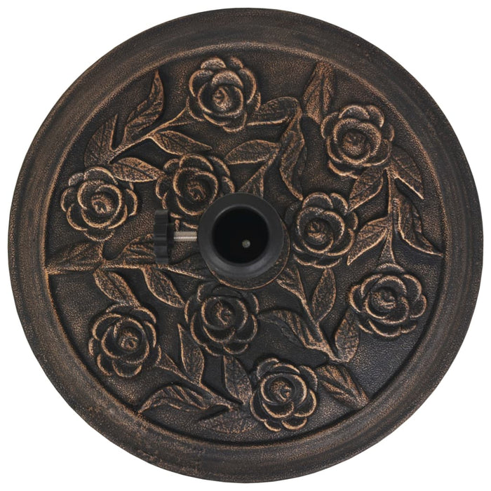 Base per Parasole Circolare in Resina Bronzo 9 kg