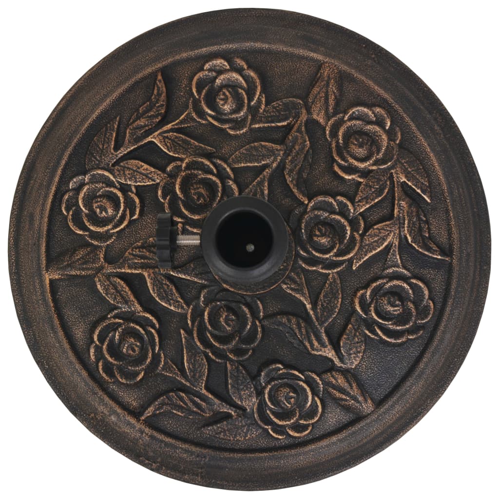 Base per Parasole Circolare in Resina Bronzo 9 kg 43656