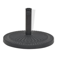 Base per Parasole Circolare in Resina Nera 14 kg 43657