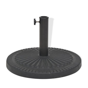 Base per Parasole Circolare in Resina Nera 14 kg 43657