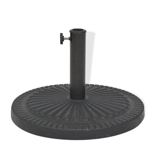 Base per Parasole Circolare in Resina Nera 14 kg 43657