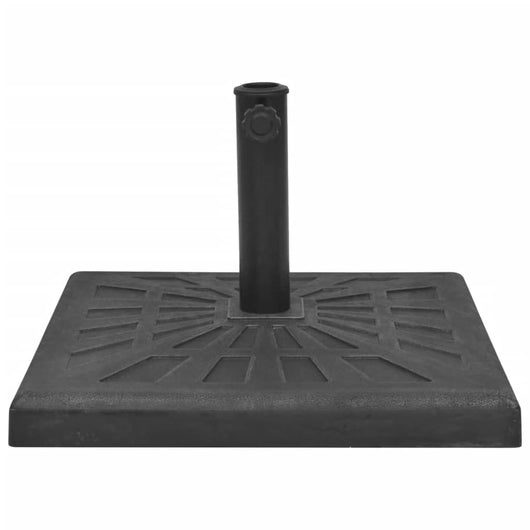 Base per Parasole Quadrata in Resina Nera 19 kg 43659
