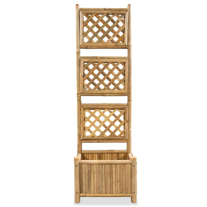 Letto Rialzato da Giardino con Graticcio in BambÃ¹ 40 cm cod mxl 44713