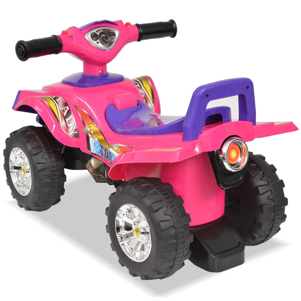 Cavalcabile ATV per Bambini Rosa e Viola con Suoni e Luci 10141