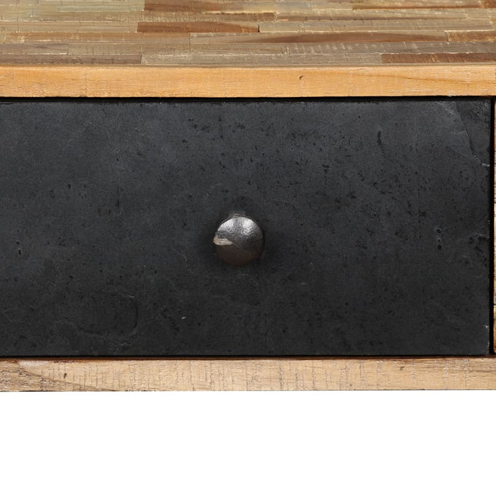 Tavolo Consolle in Legno Massello di Teak 120x30x76 cm 245403