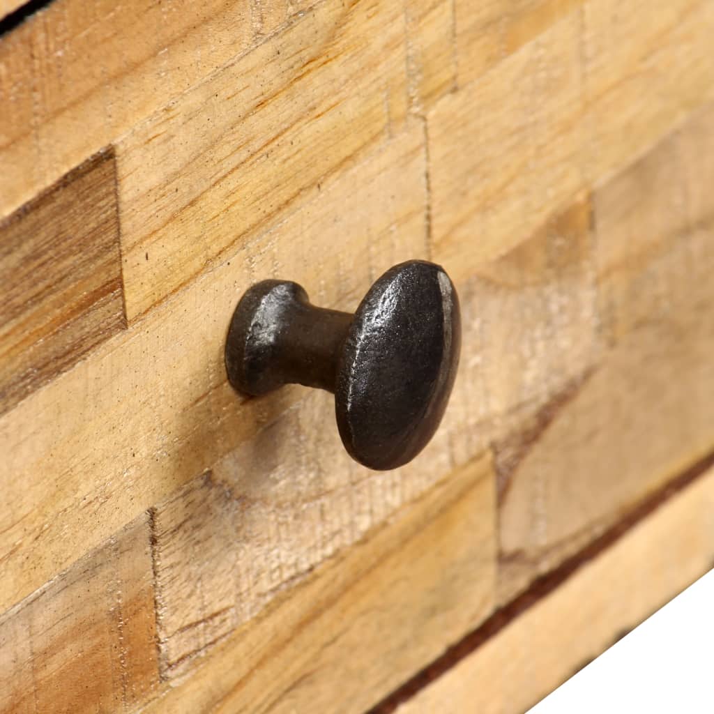 Tavolino da Salotto in Legno di Teak di Recupero 90x65x40 cm 245404