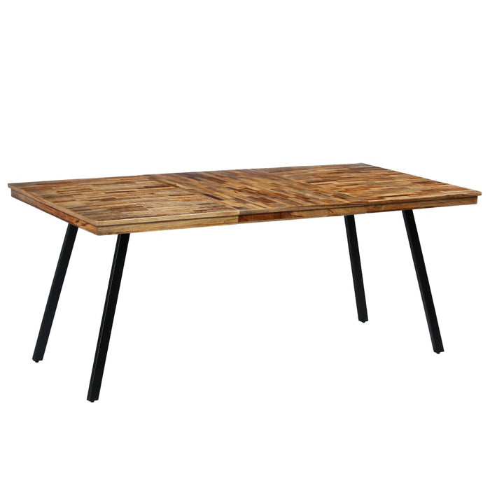 Tavolo da Pranzo in Teak Recuperato e Acciaio 180x90x76 cm 245415