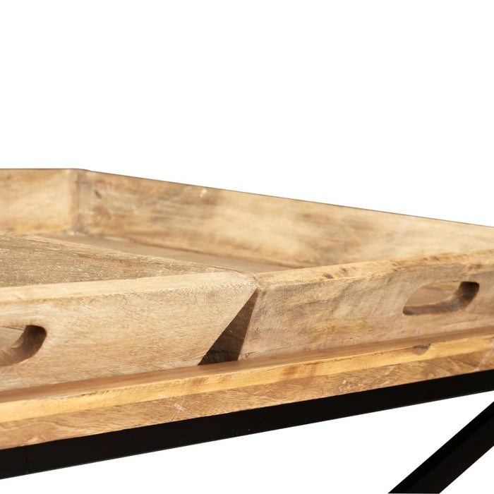 Tavolino da Salotto in Legno Massello di Mango 110x55x42 cm 244898