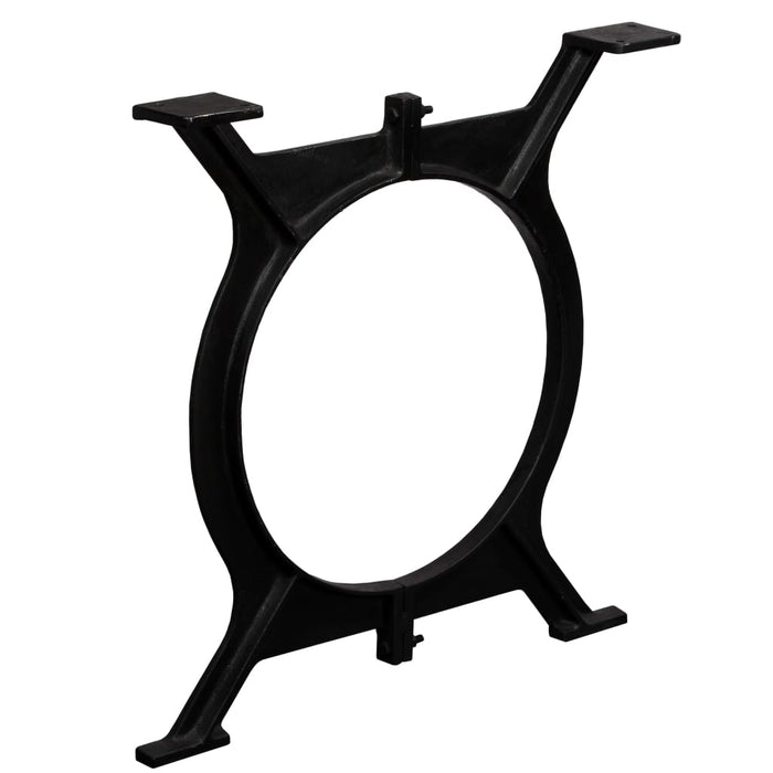 Gambe per Tavolo da Pranzo 2 pz a Forma di O in Ghisa 245426