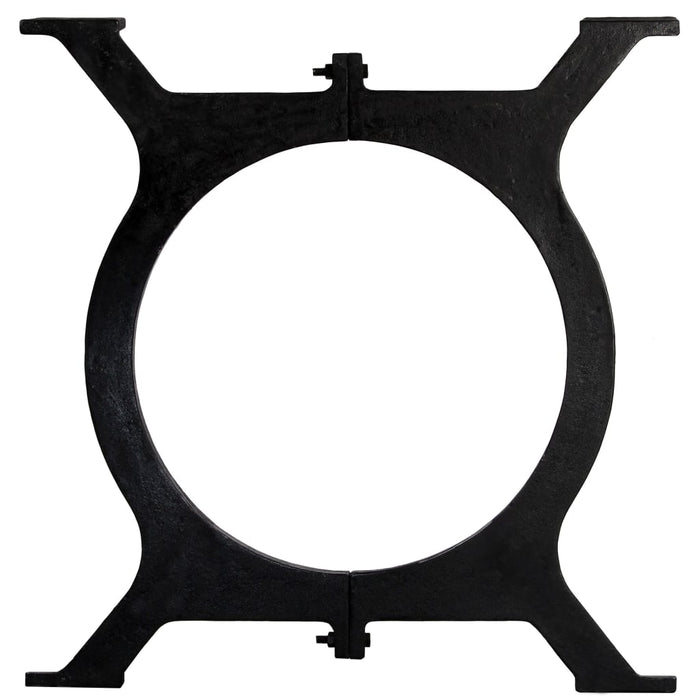Gambe per Tavolo da Pranzo 2 pz a Forma di O in Ghisa 245426