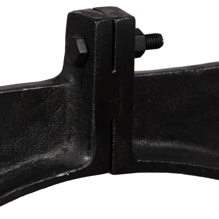 Gambe per Tavolo da Pranzo 2 pz a Forma di O in Ghisa