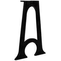 Gambe per Tavolo da Pranzo 2pz Base ad Arco Forma di A in Ghisa