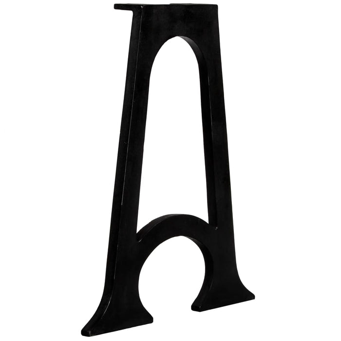 Gambe per Tavolo da Pranzo 2pz Base ad Arco Forma di A in Ghisa 245429