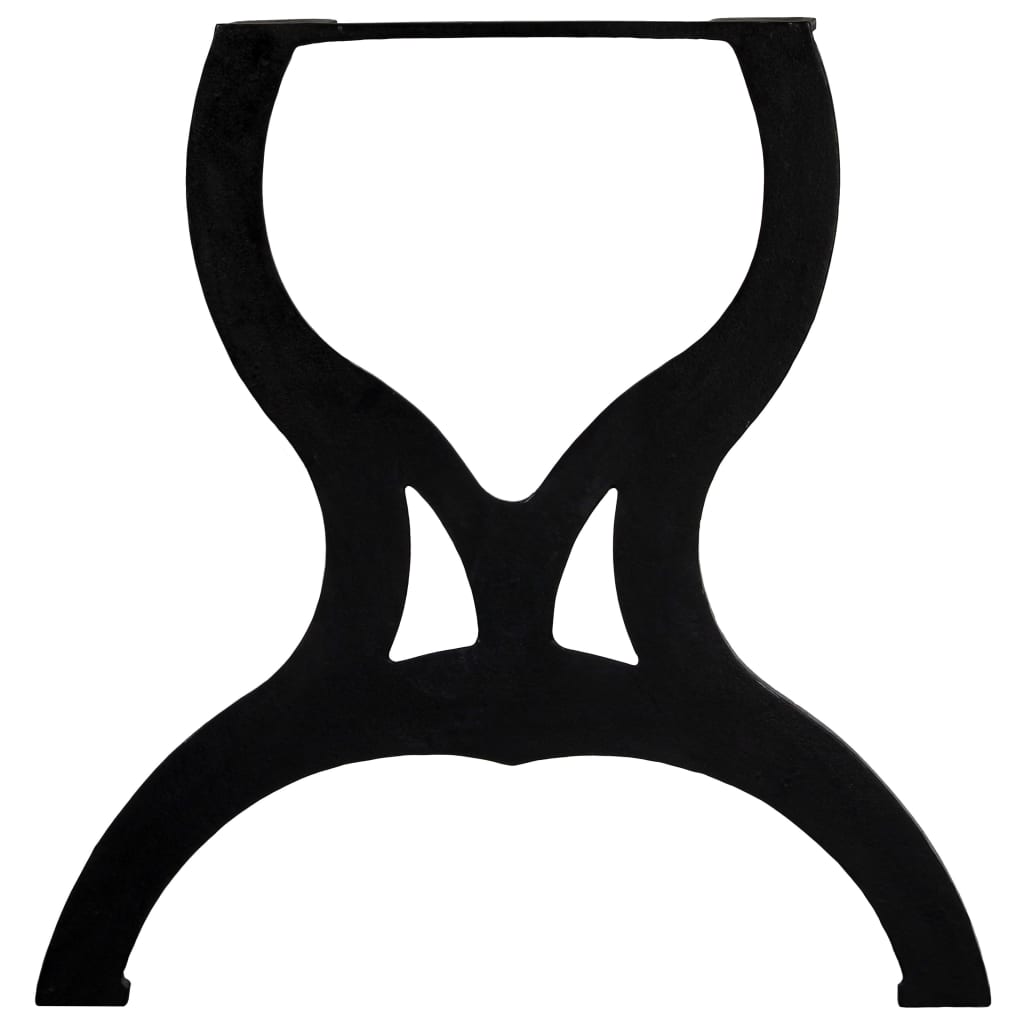 Gambe per Tavolo da Pranzo 2 pz a Forma di X in Ghisa 245432