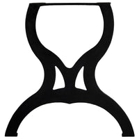 Gambe per Tavolo da Pranzo 2 pz a Forma di X in Ghisa 245432