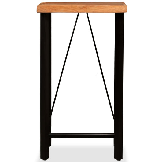 Tavolino da Bar in Legno Massello di Acacia 60x60x107 cm 245435