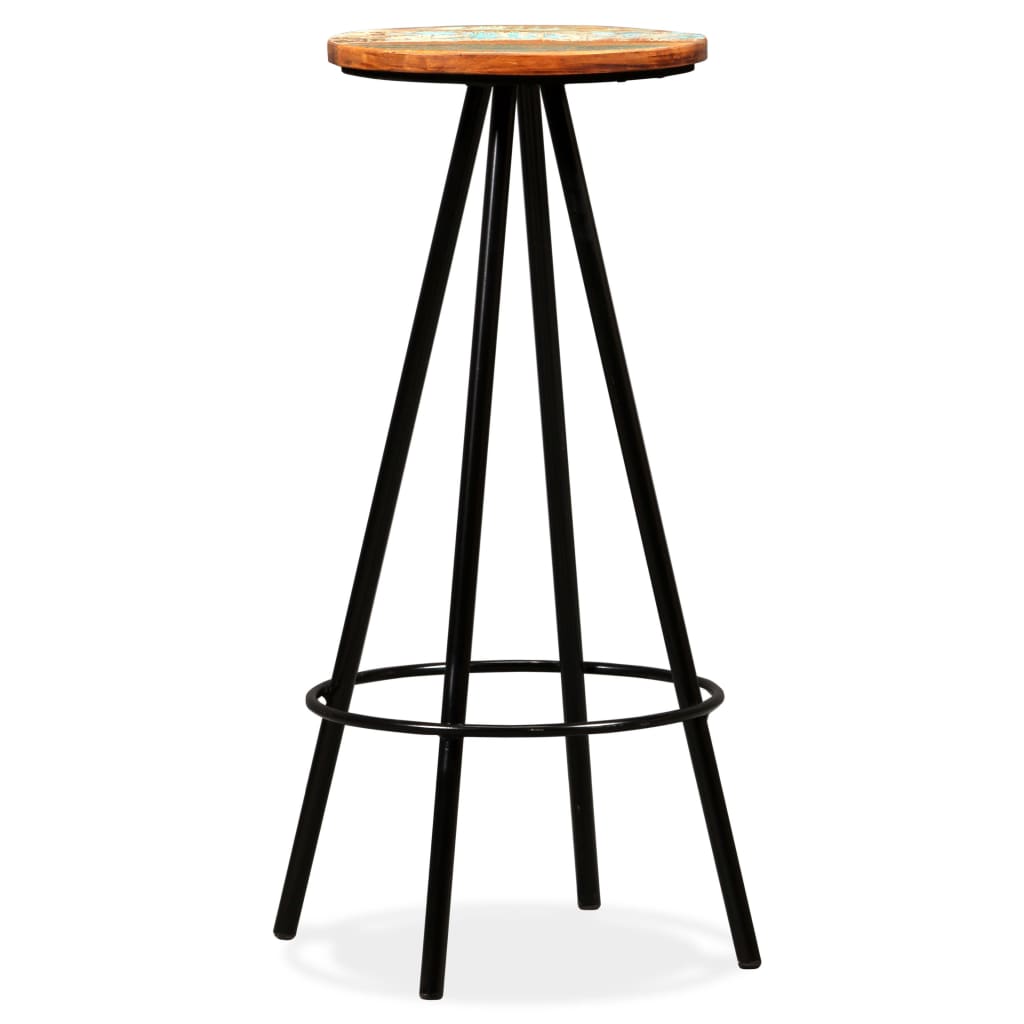 Sgabelli da Bar 2 pz  in Legno Massello di Recupero cod mxl 69433