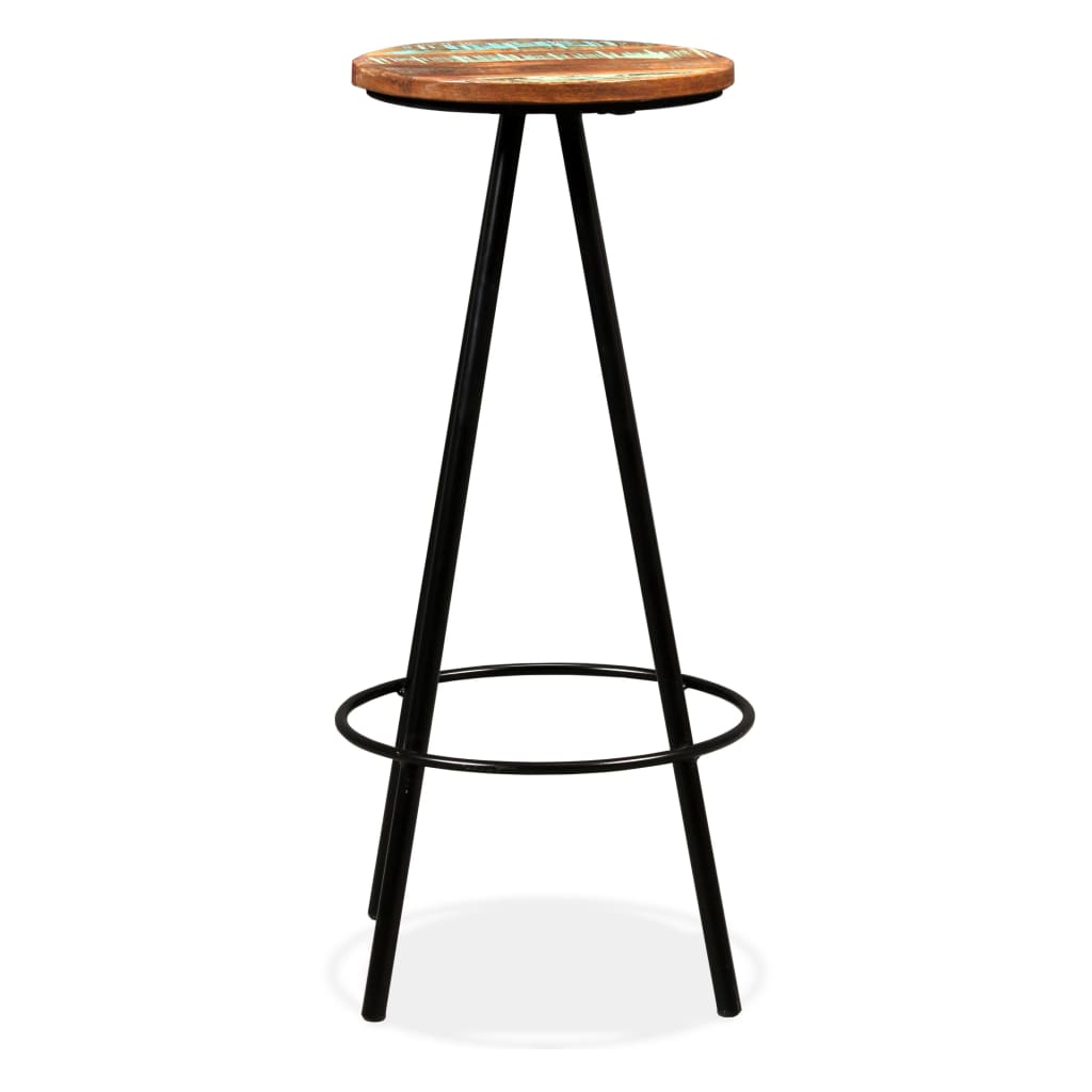 Sgabelli da Bar 2 pz  in Legno Massello di Recupero cod mxl 69433