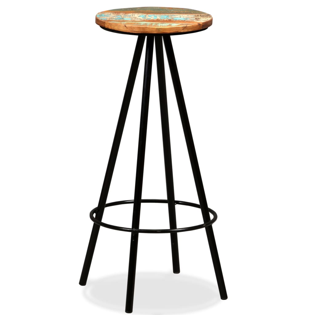 Sgabelli da Bar 2 pz  in Legno Massello di Recupero cod mxl 69433