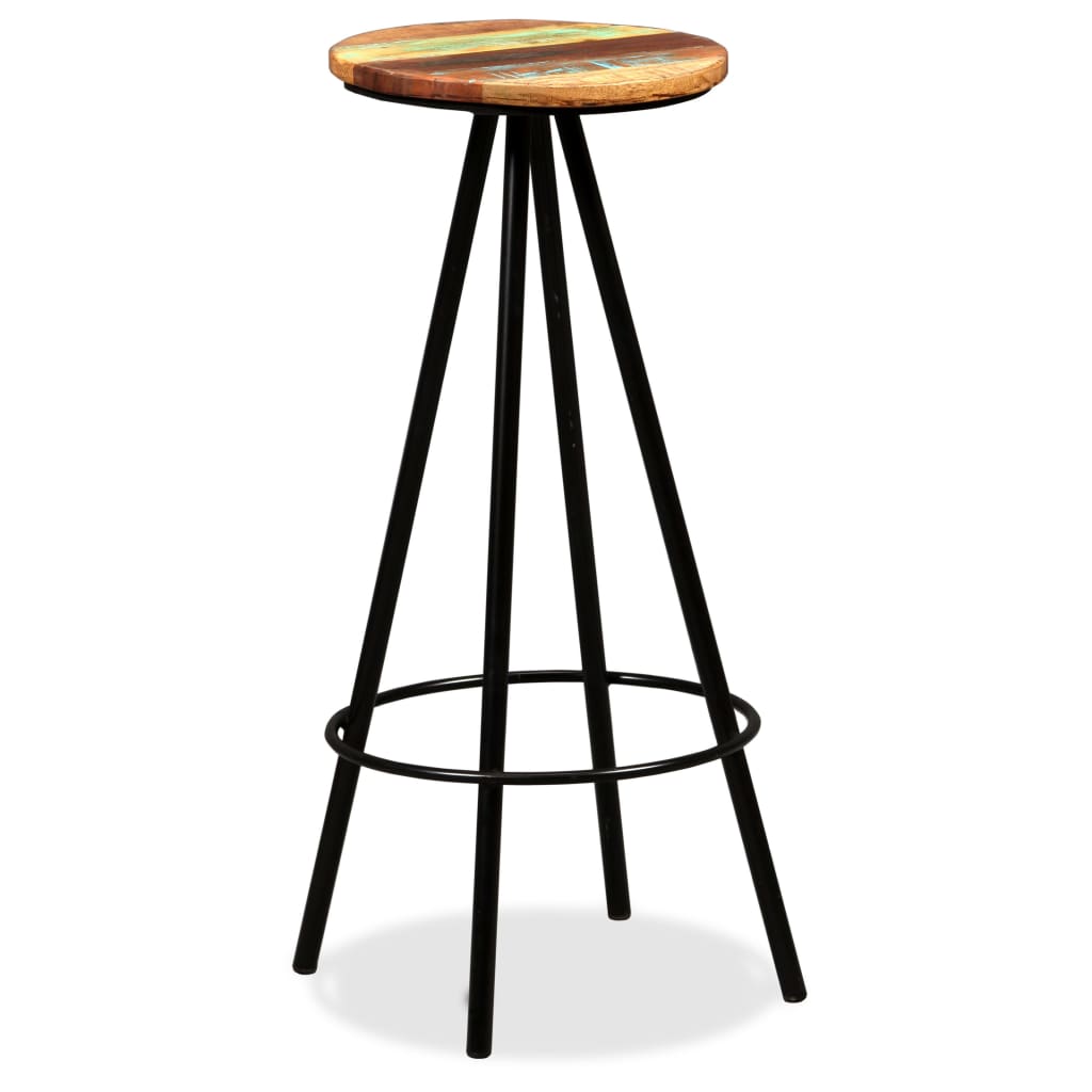 Sgabelli da Bar 2 pz  in Legno Massello di Recupero cod mxl 69433