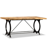 Tavolo da Pranzo in Legno Massello di Mango Grezzo 180 cm 244801
