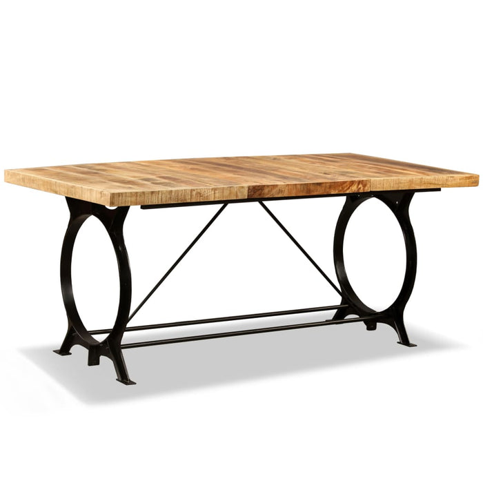 Tavolo da Pranzo in Legno Massello di Mango Grezzo 180 cm 244801