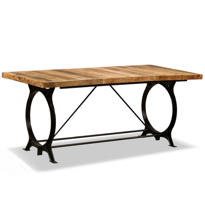 Tavolo da Pranzo in Legno Massello di Mango Grezzo 180 cm 244801