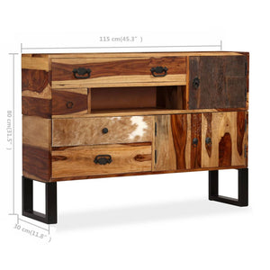 Credenza in Legno Massello di Acacia 115x30x80 cm 244930
