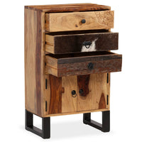 Credenza in Legno Massello di Acacia 50x30x86 cm 244934