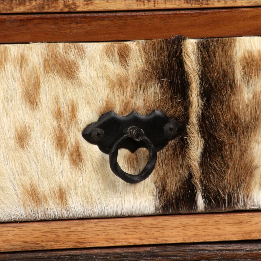 Credenza in Legno Massello di Acacia 50x30x86 cm 244934