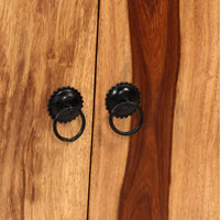 Credenza in Legno Massello di Acacia 50x30x86 cm 244934