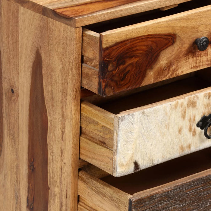 Credenza in Legno Massello di Acacia 50x30x86 cm 244934