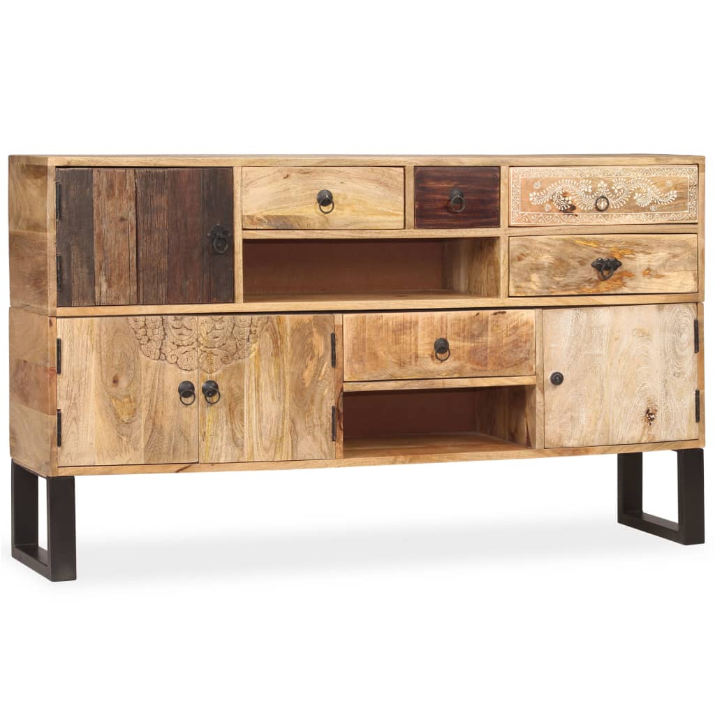 Credenza in Legno Massello di Mango 140x30x80 cm 244938