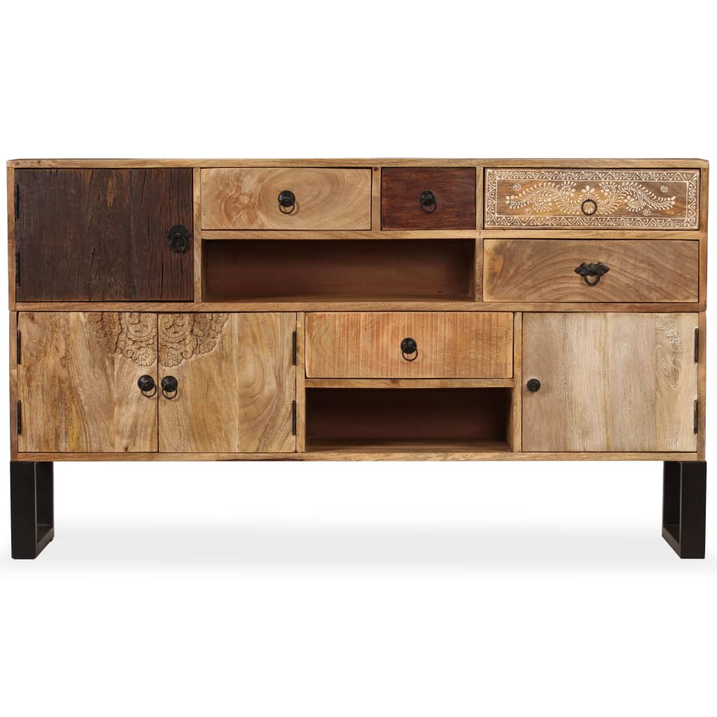 Credenza in Legno Massello di Mango 140x30x80 cm 244938