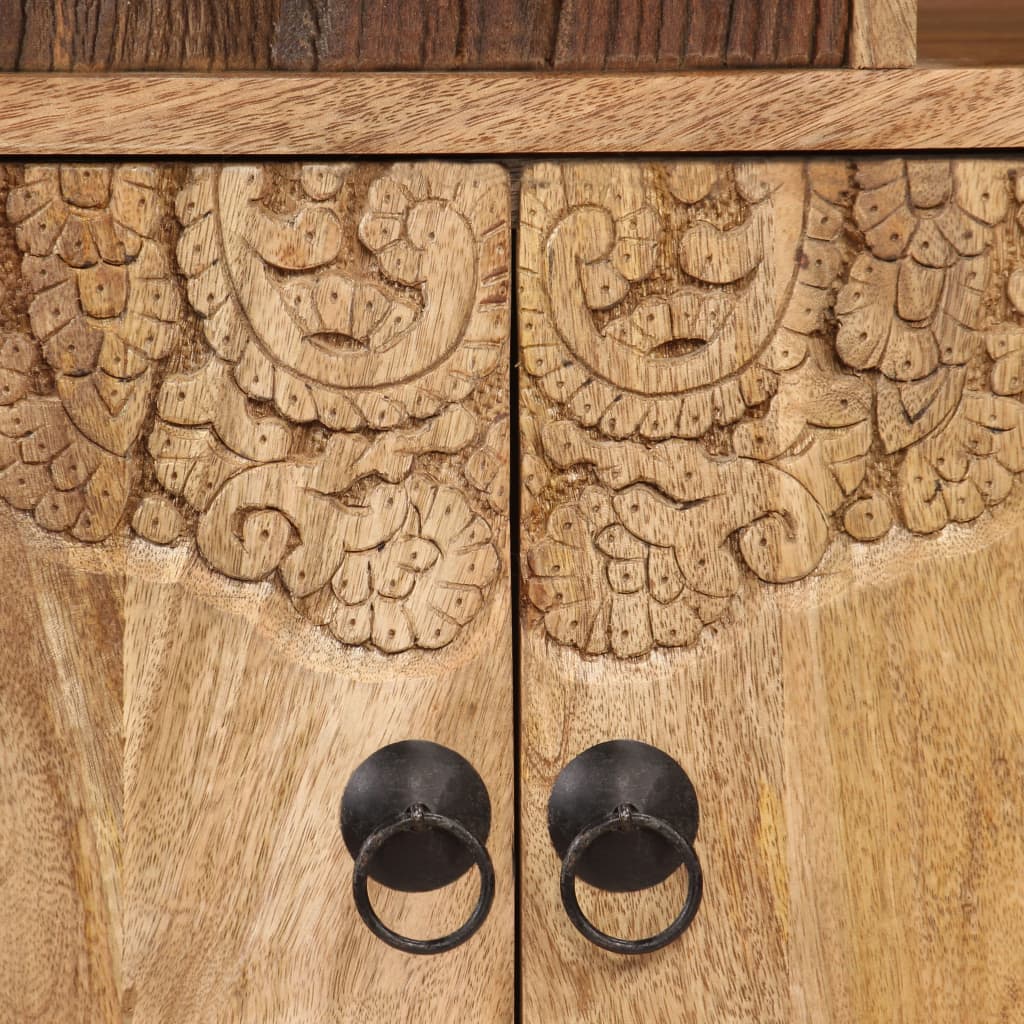 Credenza in Legno Massello di Mango 140x30x80 cm 244938