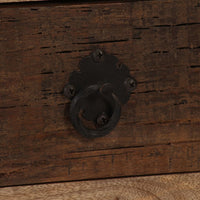 Tavolino da CaffÃ¨ con 3 Cassetti Massello di Mango 90x50x35 cm cod mxl 13863