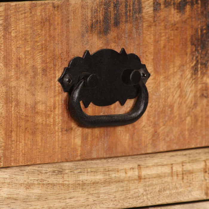 Credenza con Ripiani in Legno Massello di Mango 65x30x180 cm 244943