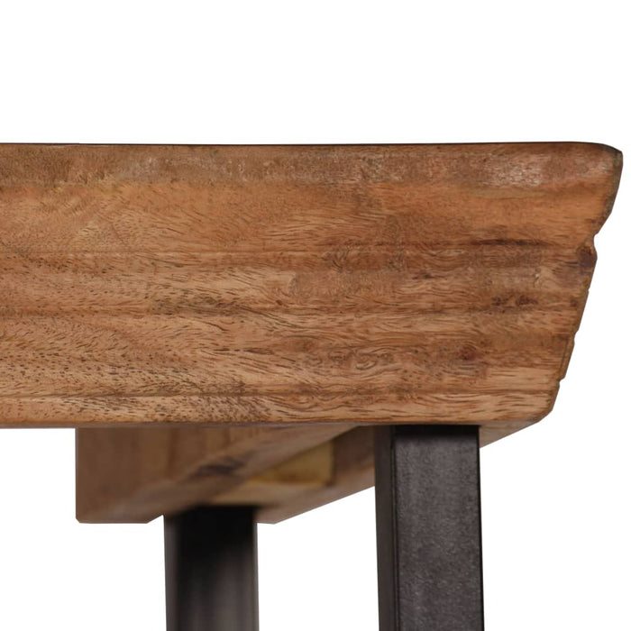 Credenza con Ripiani in Legno Massello di Mango 65x30x180 cm