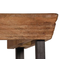 Credenza con Ripiani in Legno Massello di Mango 65x30x180 cm 244943