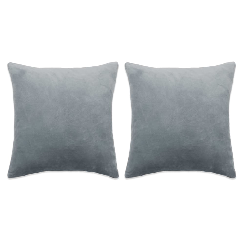 Set di Cuscini 2 pz in Tessuto 45x45 cm Grigio cod mxl 46042