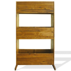 Letto Rialzato da Giardino a 3 Livelli Legno Massello di Acacia 43792