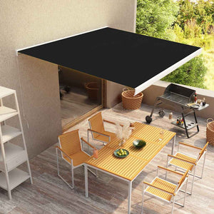 Tenda a Cassonetto Manuale 350 cm Antracite 274874