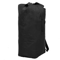 Borsone da Viaggio in Stile Militare 85 L Nero 91387
