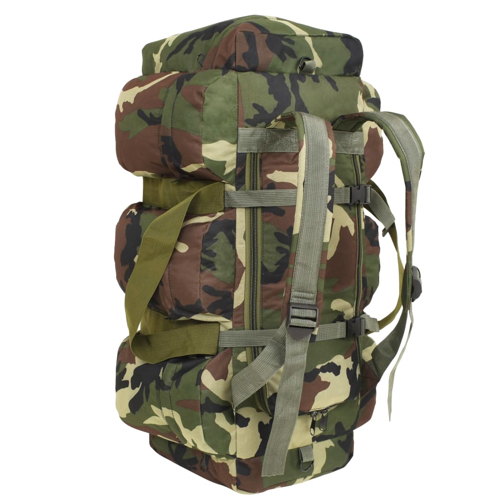 Borsone da Viaggio Stile Militare 3 in 1 45 L Mimetico 91389