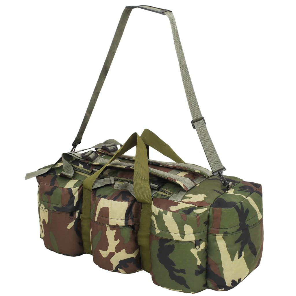 Borsone da Viaggio Stile Militare 3 in 1 45 L Mimetico 91389