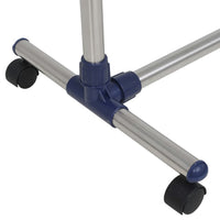 Porta Abiti Regolabile in Acciaio 165x44x150 cm Argento cod mxl 74225